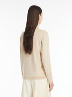 Silk and wool polo-neck sweater