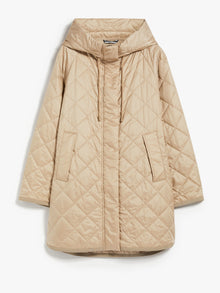 Water-repellent fabric hooded parka