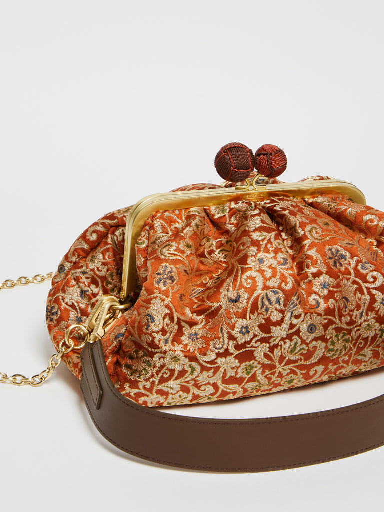 Medium jacquard silk Pasticcino Bag