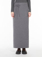 Long jersey skirt