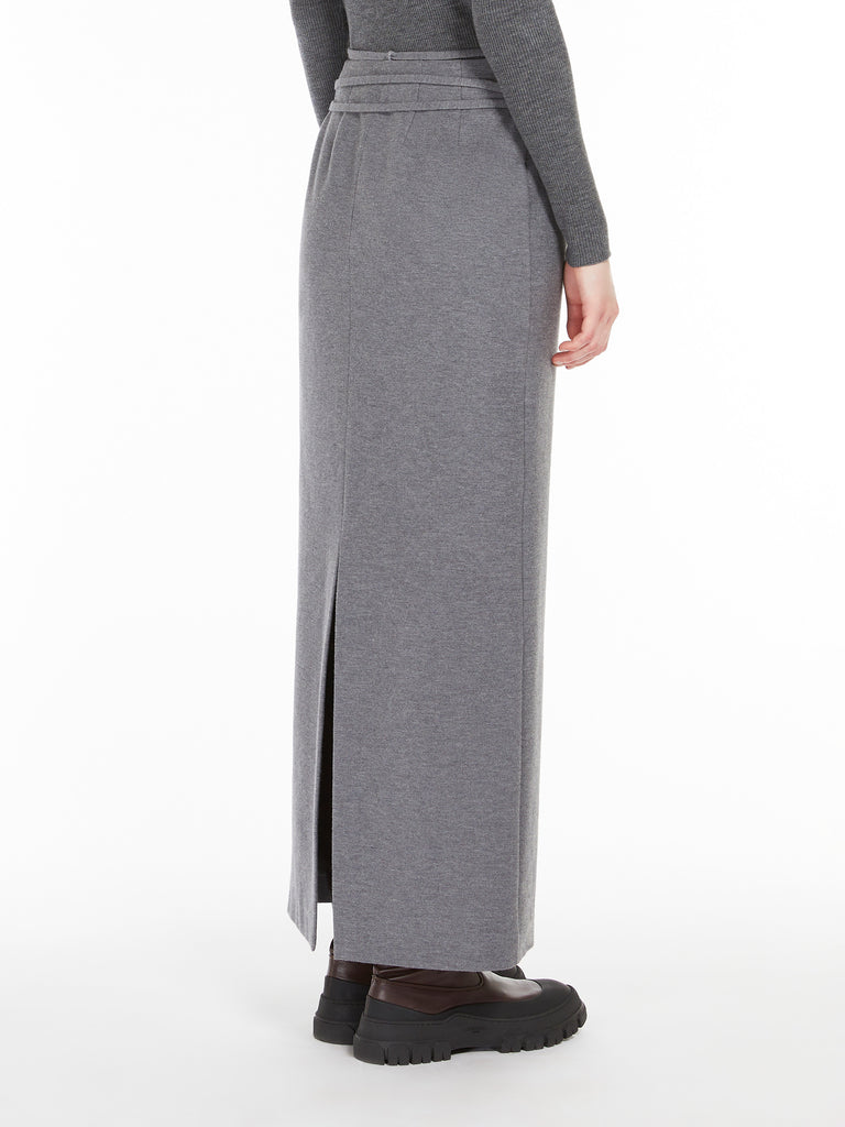 Long jersey skirt