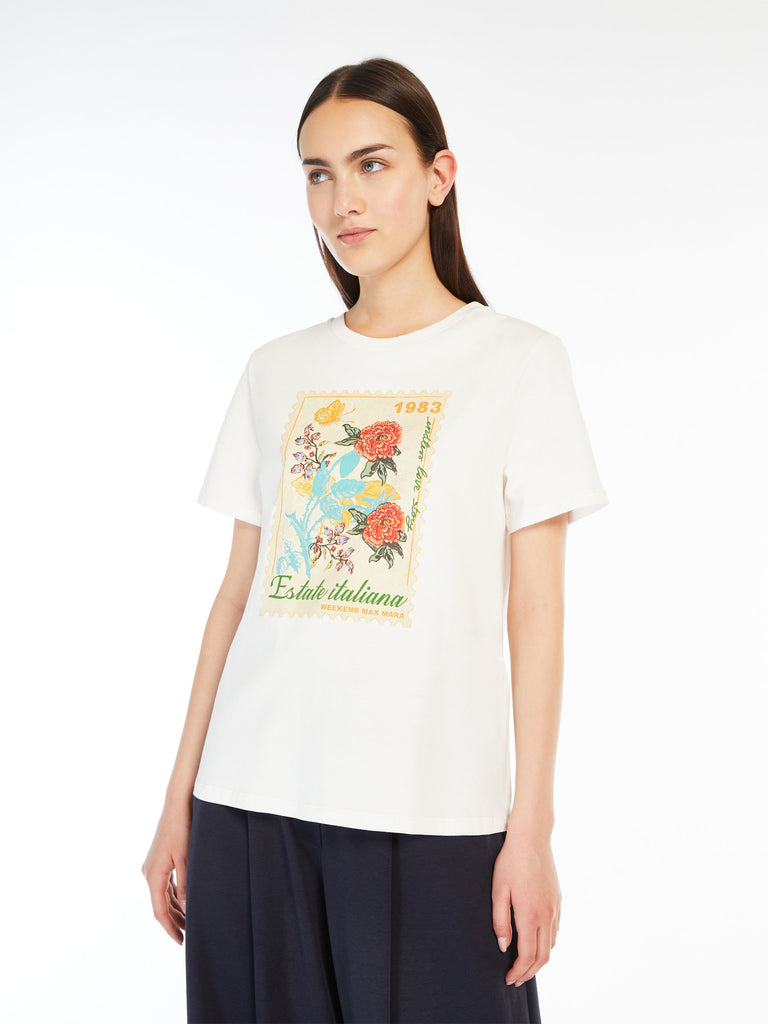 Printed cotton T-shirt