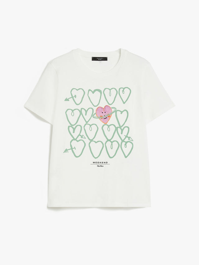 Printed cotton T-shirt