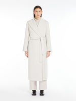 Wool coat with belt