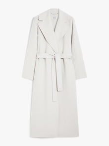 Wool coat with belt