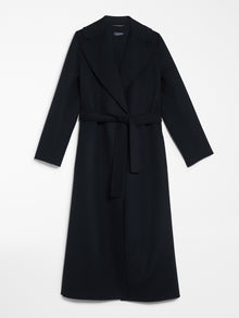 Wool robe-style coat