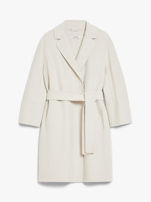 Double-faced short wool coat