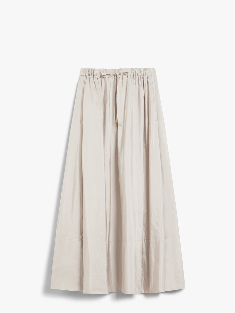 Long taffeta skirt