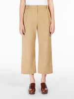 Cotton gabardine trousers