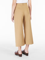 Cotton gabardine trousers