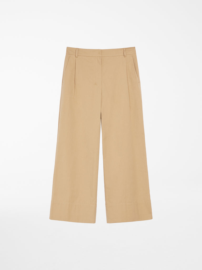 Cotton gabardine trousers