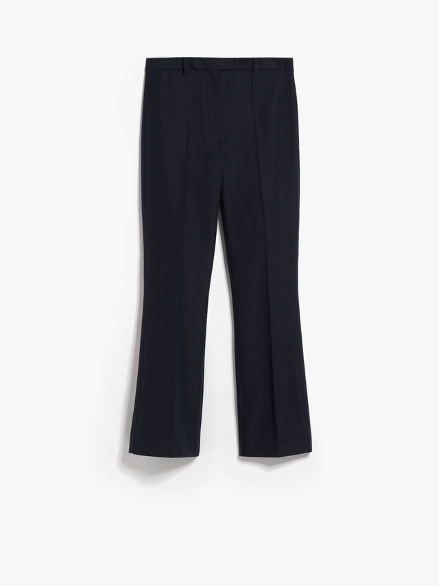 Cotton and viscose trousers