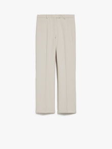 Cotton and viscose trousers