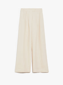 Wide-fit linen trousers