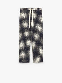 Printed poplin joggers