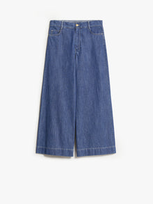 Straight denim trousers