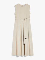 Sleeveless twill dress