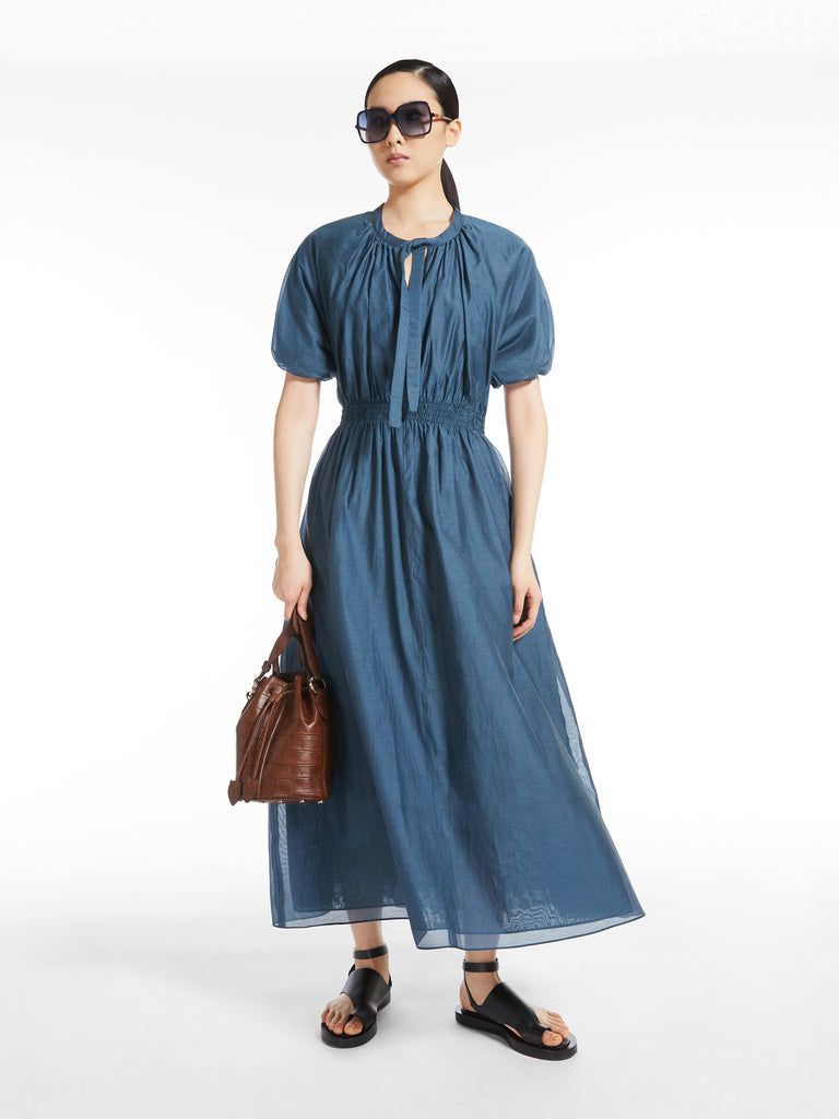 Cotton and silk voile dress