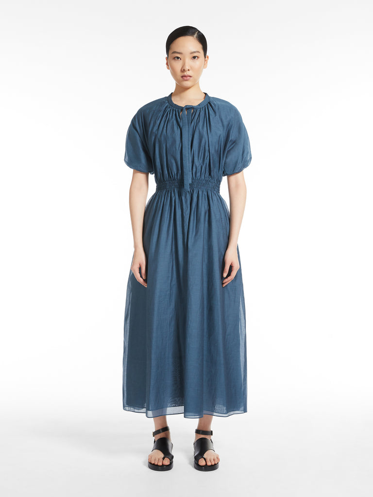 Cotton and silk voile dress