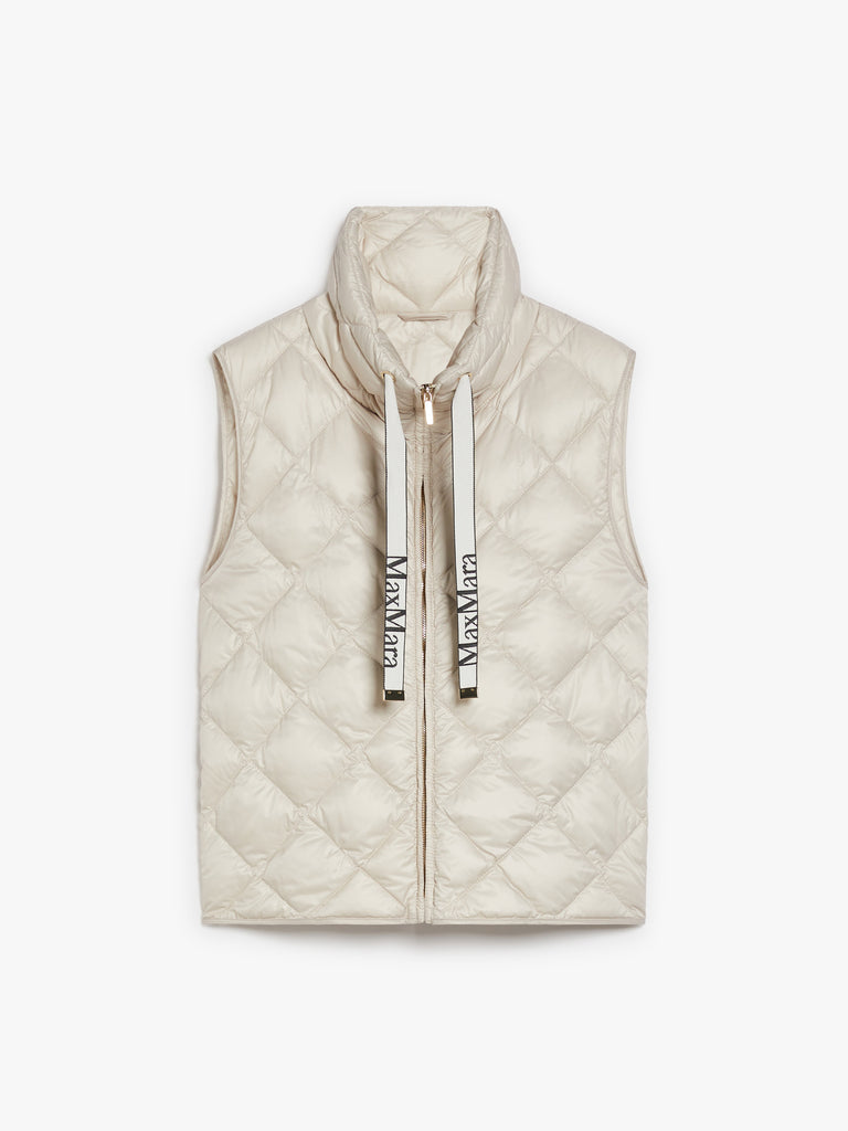 Water-repellent technical canvas gilet