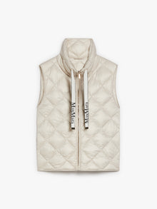 Water-repellent technical canvas gilet