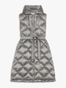 Water-repellent midi gilet