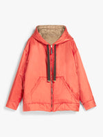 Short reversible puffer jacket