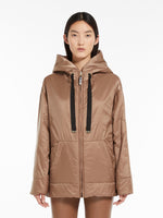 Reversible parka in water-resistant canvas