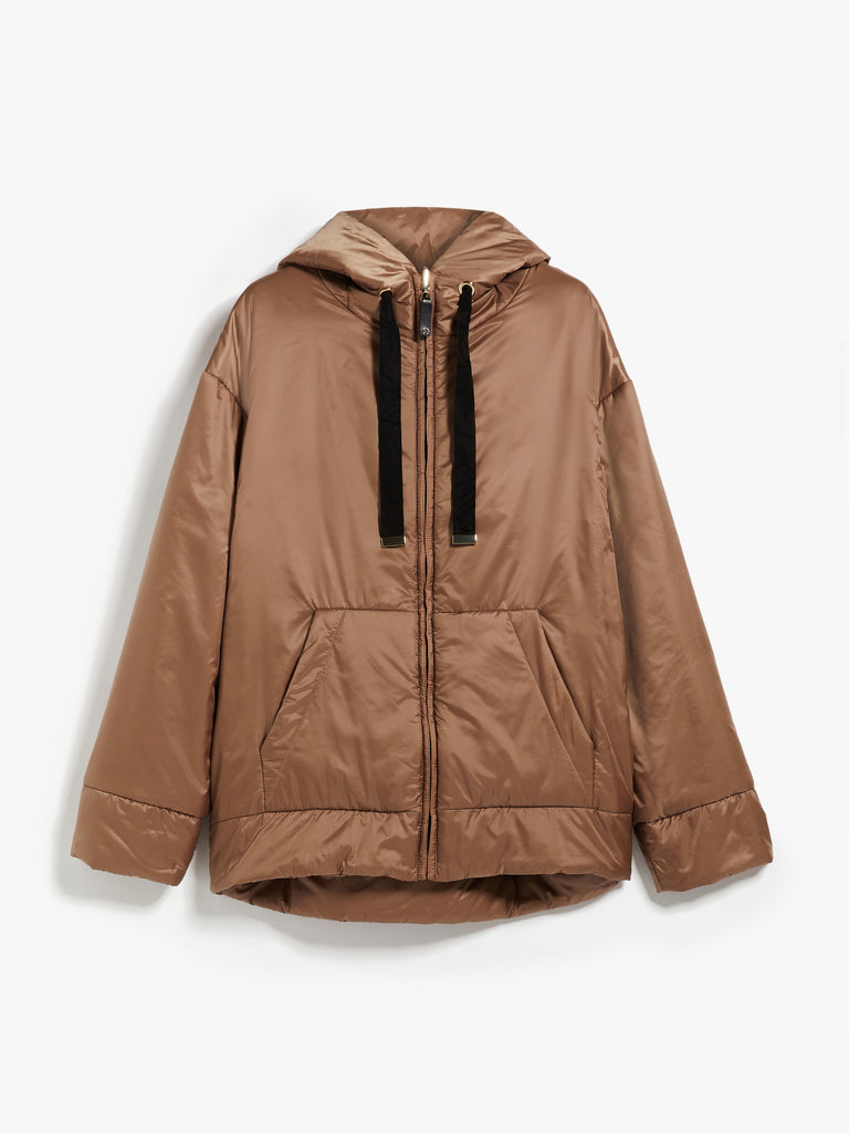 Reversible parka in water-resistant canvas