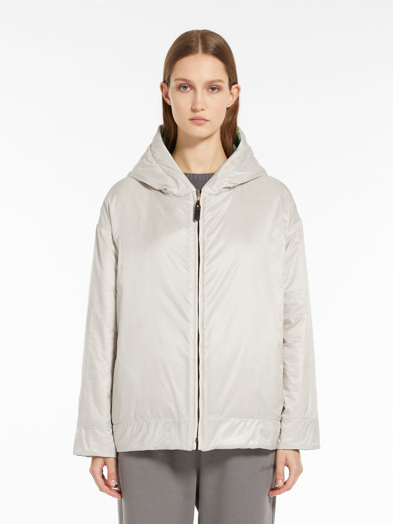 Reversible parka in water-resistant canvas