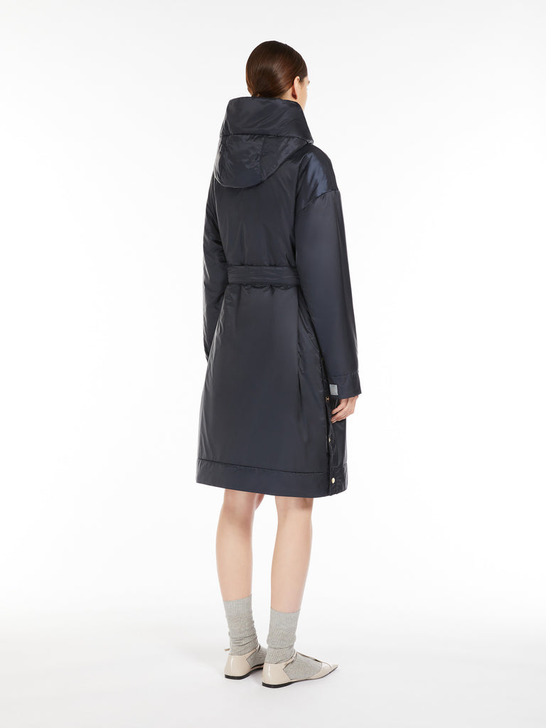 Midi parka in water-repellent canvas