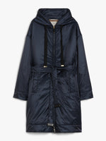 Midi parka in water-repellent canvas