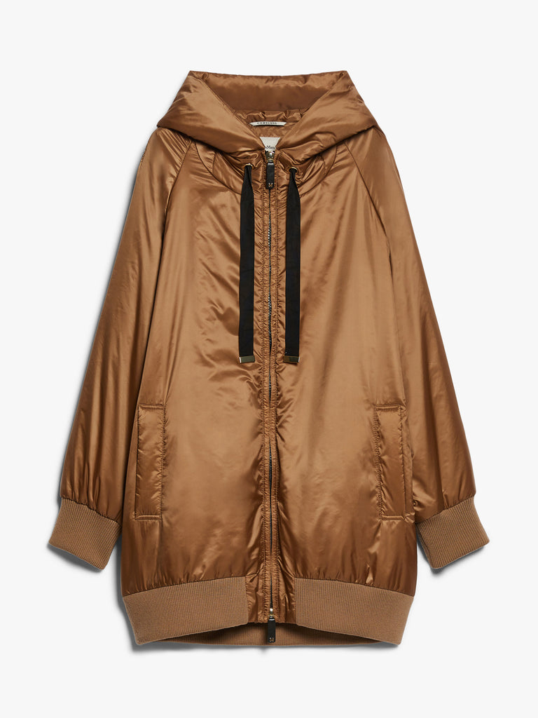 Water-repellent canvas hooded parka