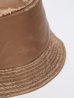 Water-repellent satin hat