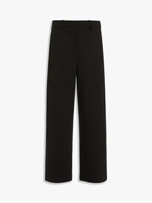 Straight-fit scuba jersey trousers