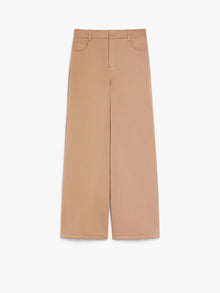 Wide jersey trousers