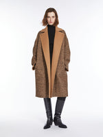 Reversible camel and wool coat