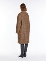 Reversible camel and wool coat