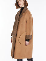 Reversible camel and wool coat