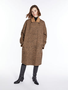 Reversible camel and wool coat