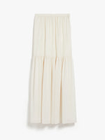 Long wool gauze skirt