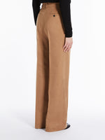 Wide camel trousers