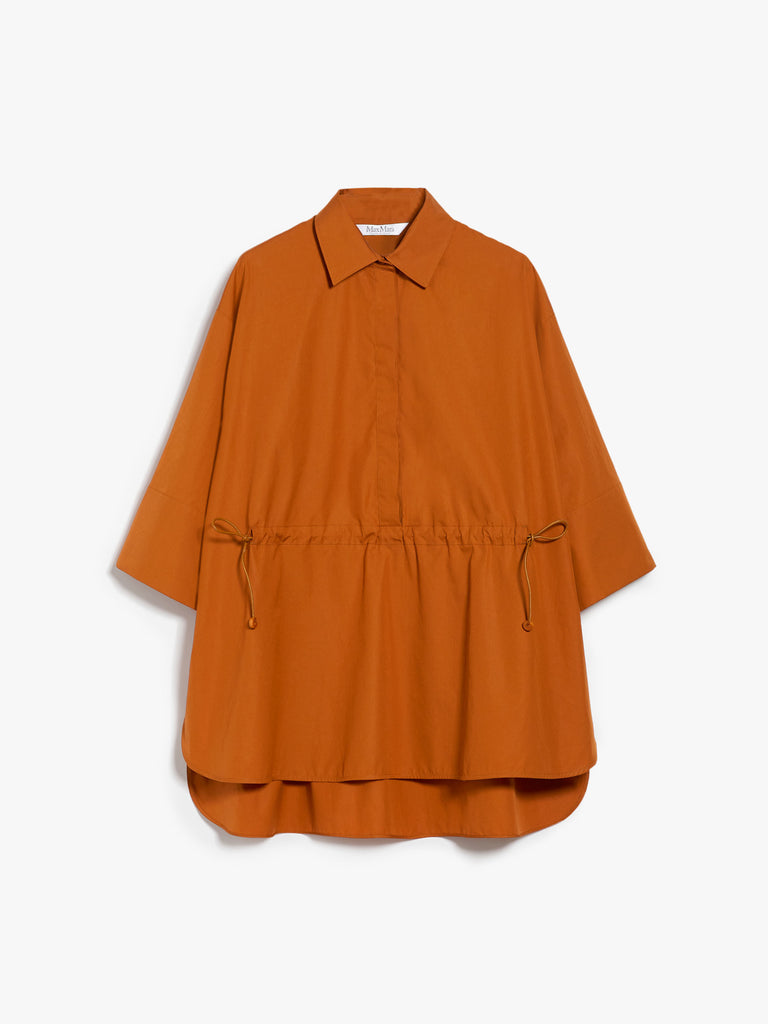 Loose-fitting cotton poplin shirt