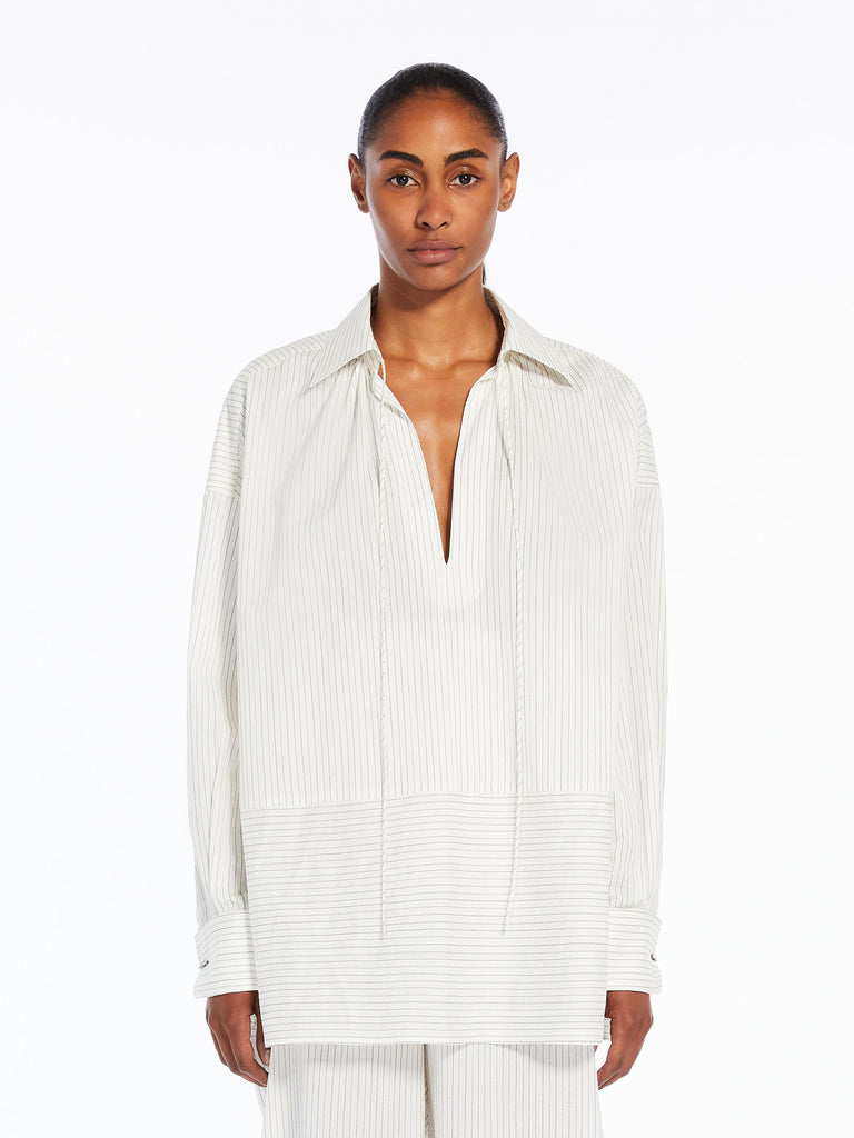 Cotton and silk soft shirt