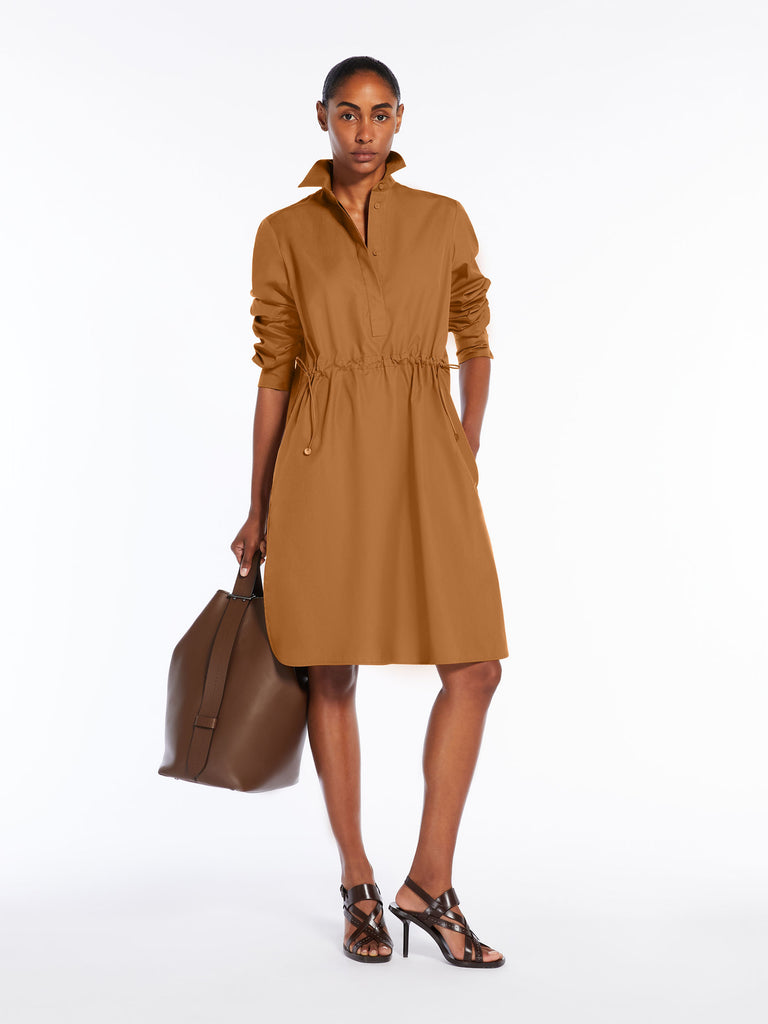 Poplin shirt dress