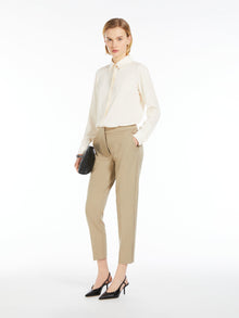 Viscose jersey trousers