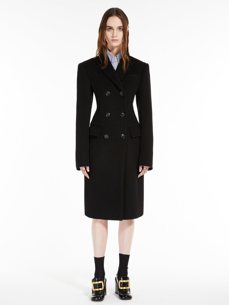 Double-faced woollen cloth coat