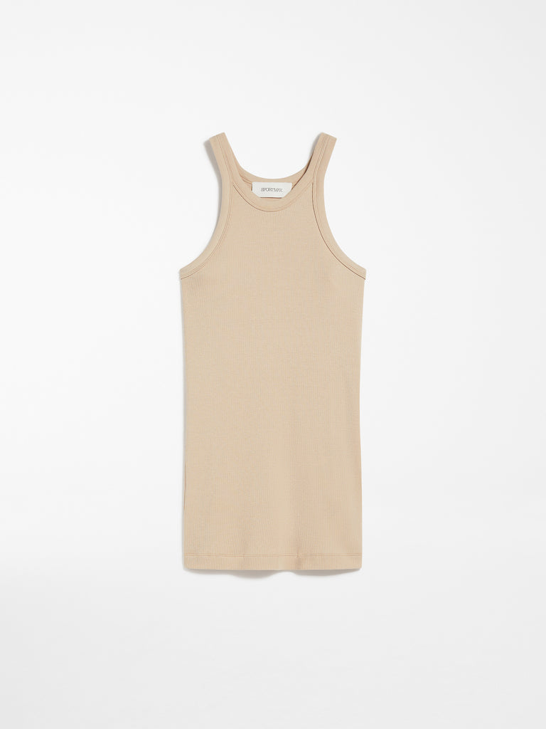 Silk-blend jersey vest top