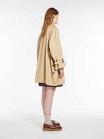 Reversible water-repellent cotton trench coat