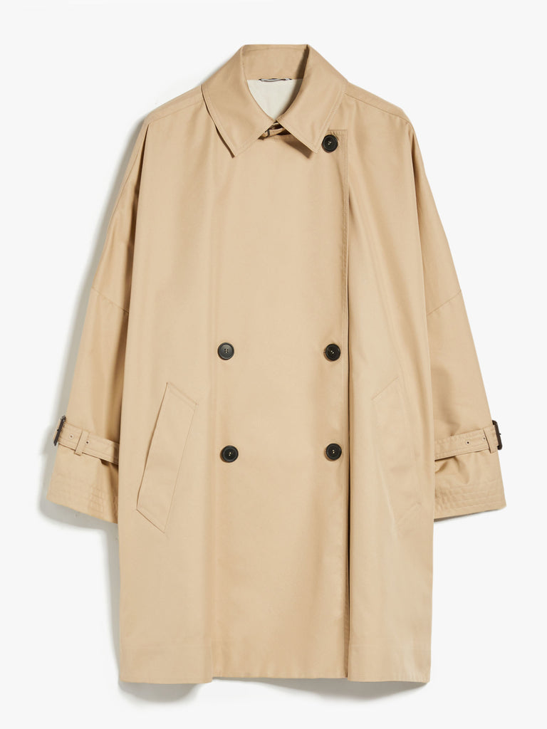 Reversible water-repellent cotton trench coat